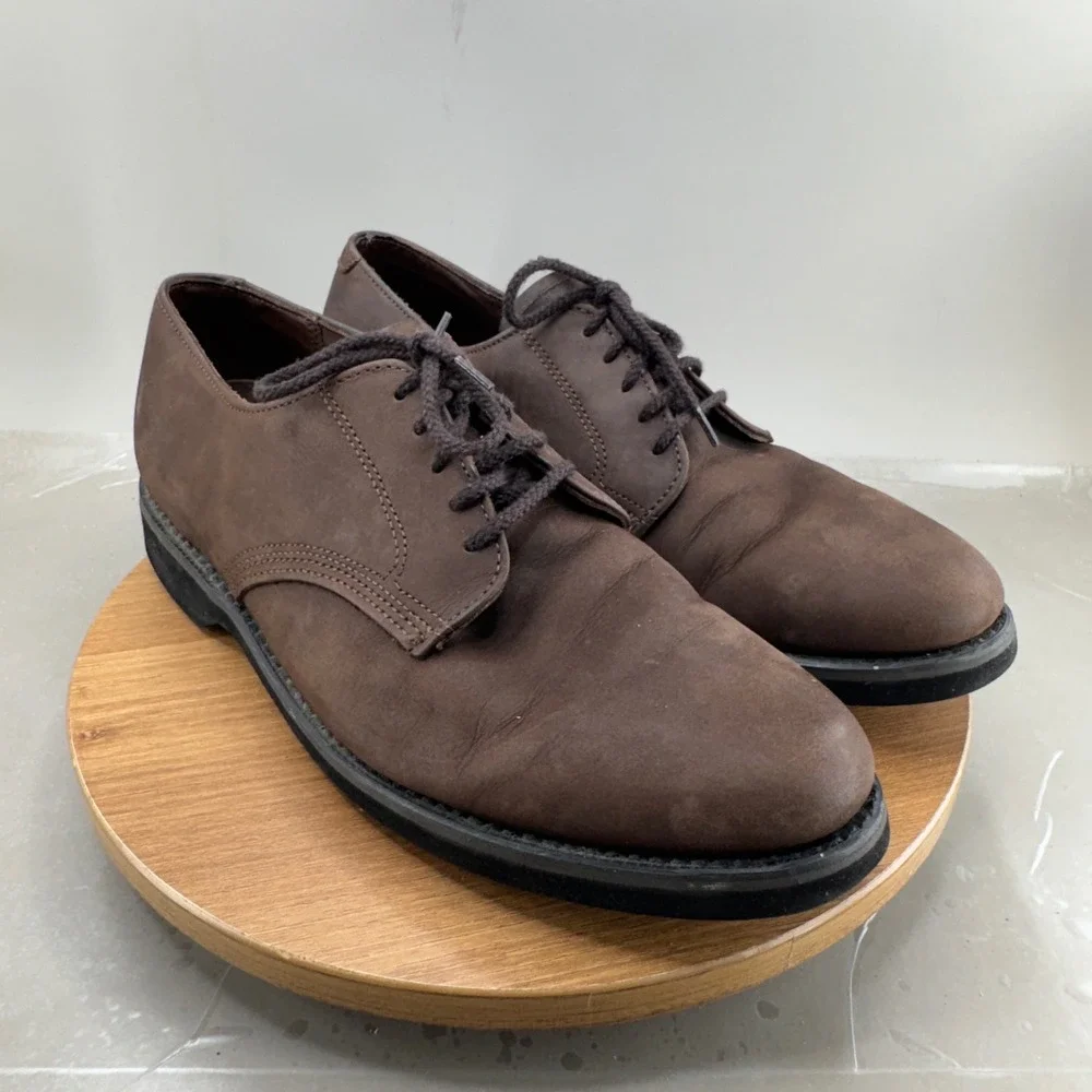 Dexter Mens Oxford Shoes 12 M Brown Suede Made in USA Vintage Derby Academia